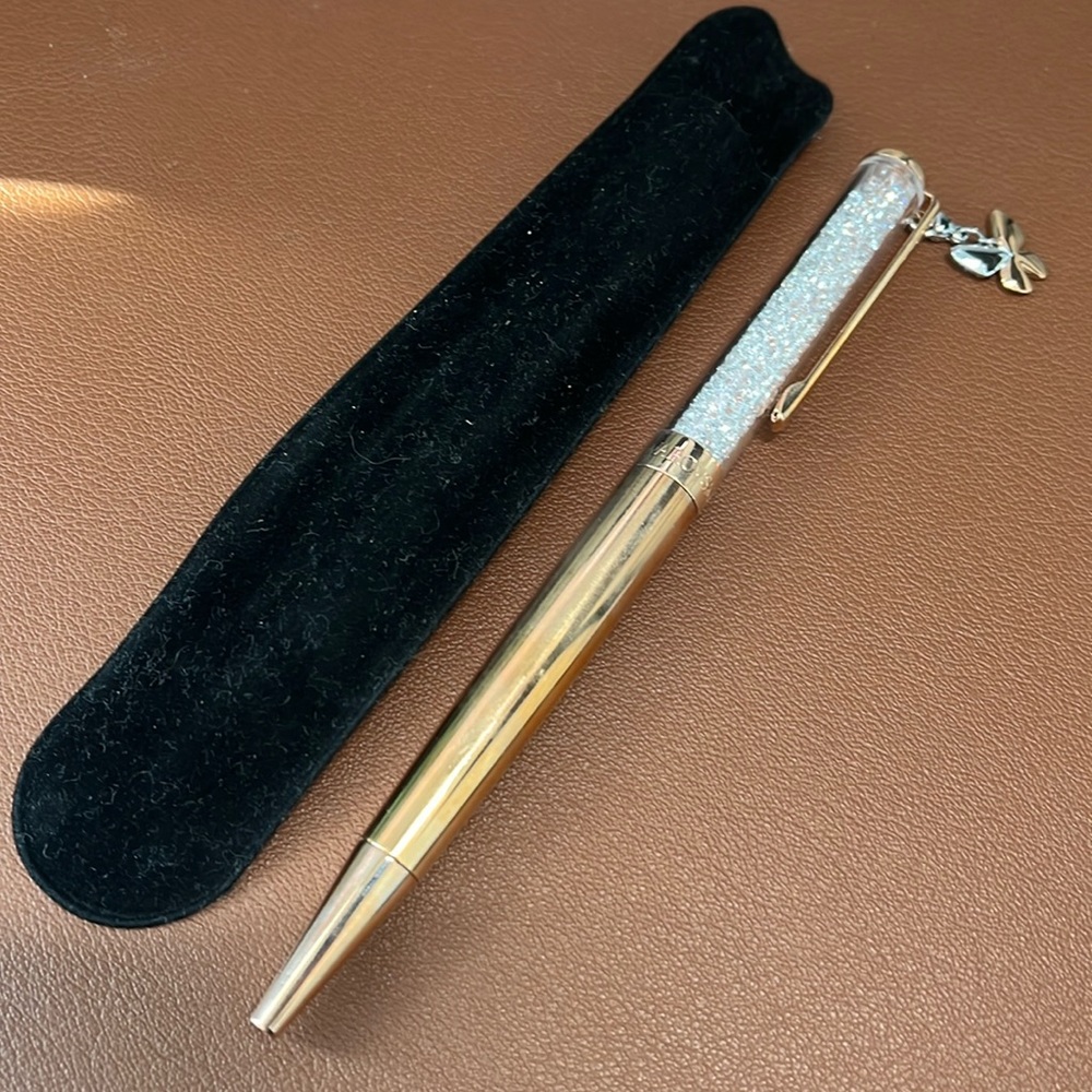 Gold Swarovski pen